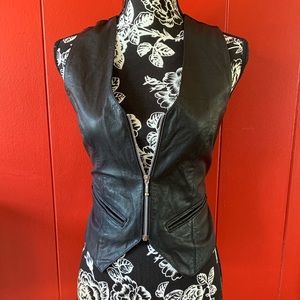 Genuine leather vest